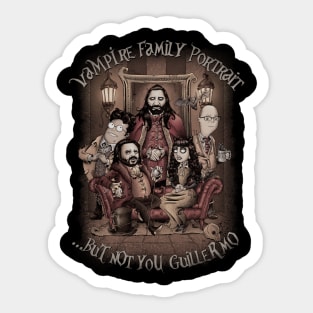 Vampire Family Portrait Sticker